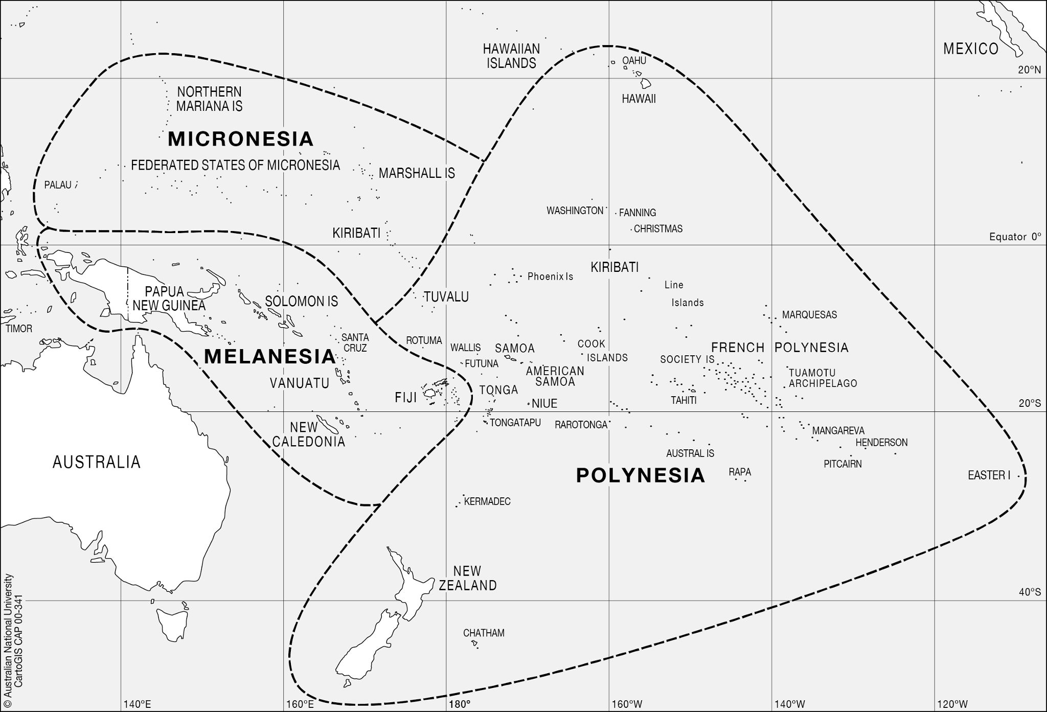 Micronesia-Melanesia-Polynesia