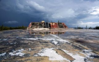 50 years after the first nuclear test, and 20 years after the last. The French Polynesia atoll of Mururoa is still largely a no-go zone.