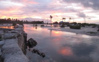 Rising sea levels in Kiribati. Photo by C. Iacovino