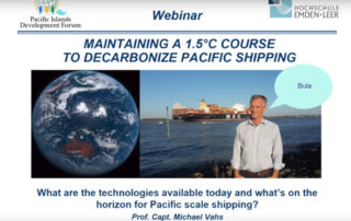 Maintaining A 1.5°C Course To Decarbonize Pacific Shipping - Presentation by Prof. Capt. Michael Vahs