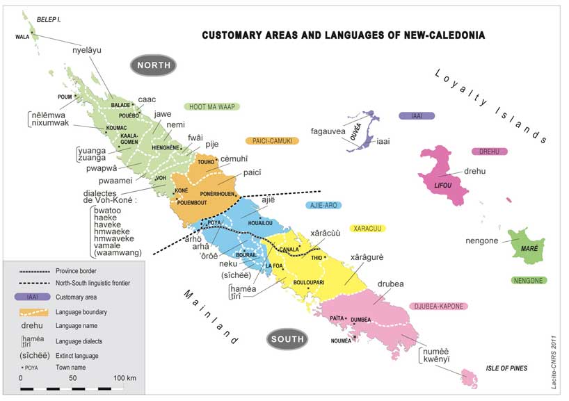 Customary Areas and Languages of New Caledonia (Lacito, CNRS, 2011)