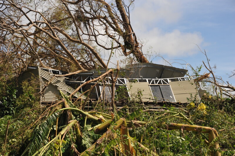 Luganville, Vanuatu: Scenes of destruction from Cyclone Harold which tore through the island nations of Vanuatu, Fiji, Tonga and the Solomon Islands in April 2020. A category 5 storm it carried with it wind gust of over 275km/h and up to 18" of rain in parts. Despite the COVID-19 pandemic Oxfam has been responding through local office and partners.
